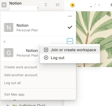 Create Notion Workspace