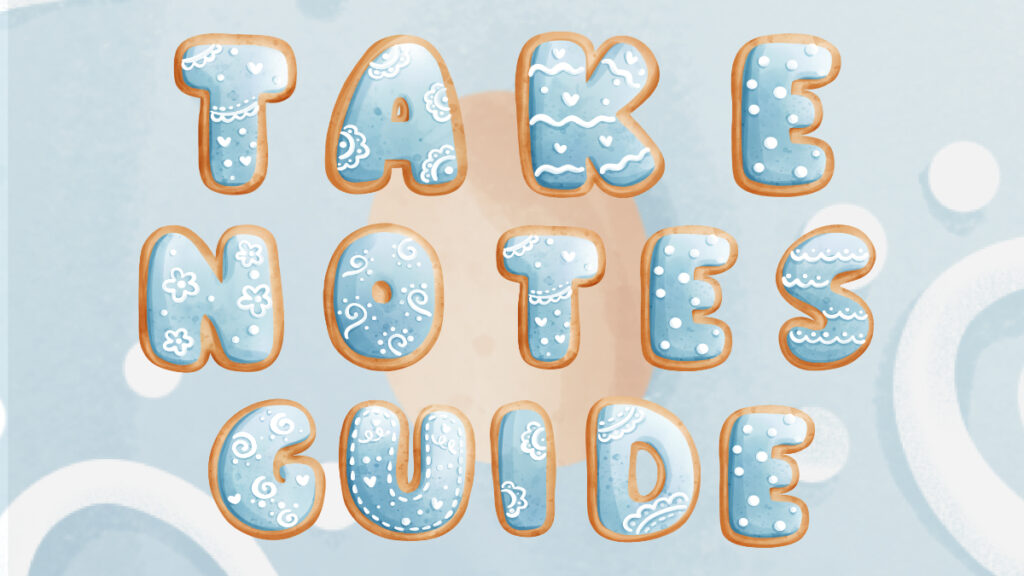 Take Notes Guide Baby Cookies Alphabets AD