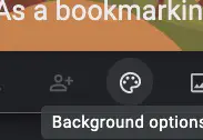 Google Keep background options